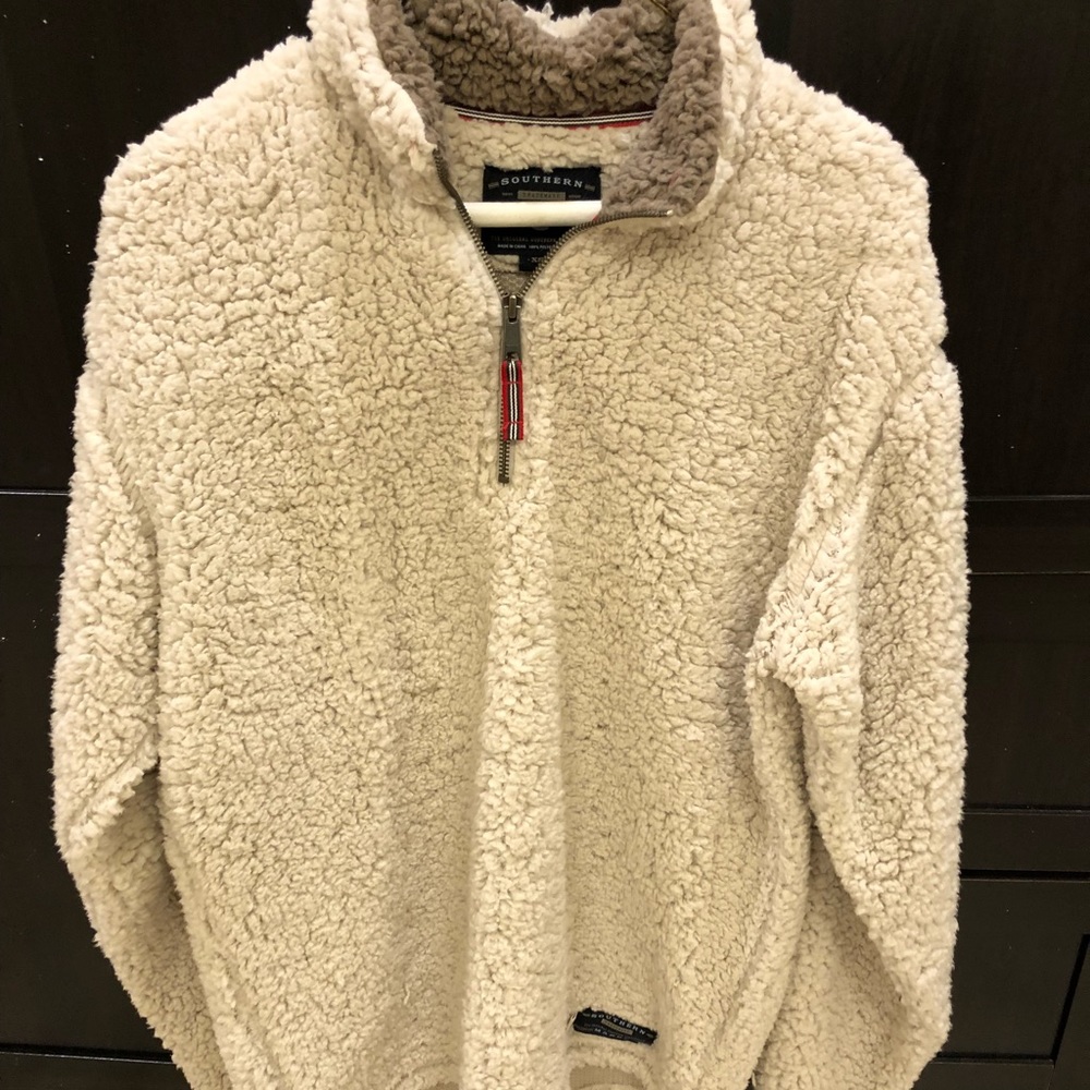 Beige southern marsh hoodie size XS.